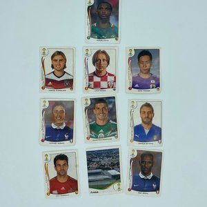 USED 2014 FIFA World Cup Panini Album 10 Stickers Lot Brazil Luka Modric